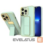 Back panel cover Hurtel  New Kickstand Case for iPhone 13 Pro with stand green 