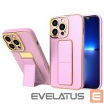 Back panel cover Hurtel  New Kickstand Case case for iPhone 13 Pro Max with stand pink 