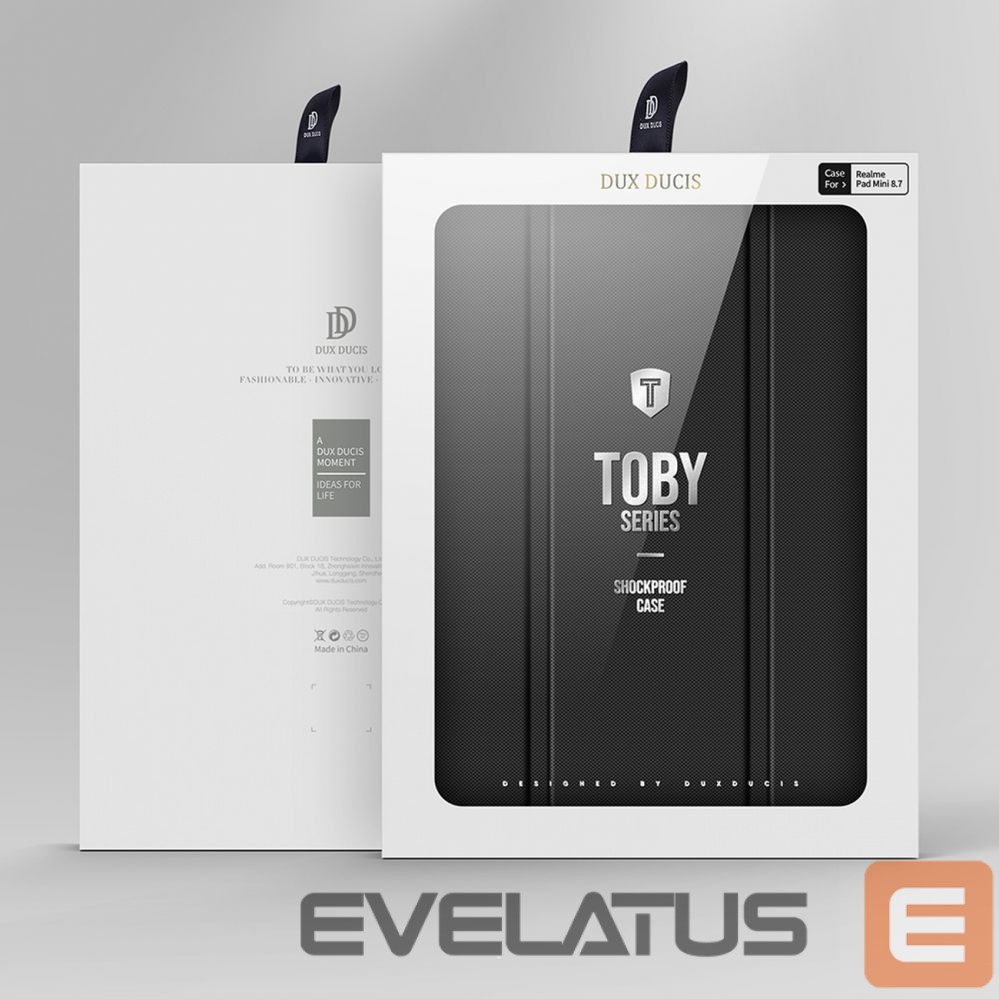 Back panel cover Dux Ducis Dux Ducis Toby Armored Flip Smart Case for Realme Pad Mini black