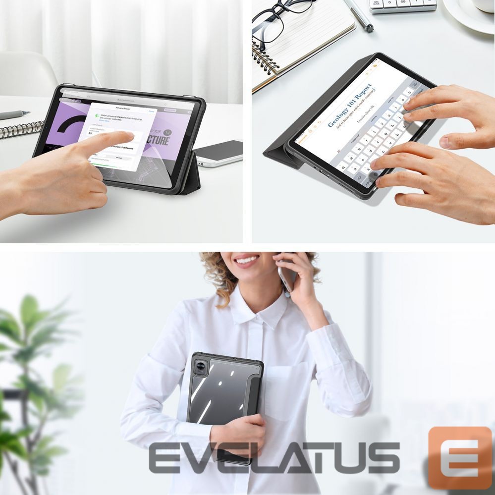 Back panel cover Dux Ducis Dux Ducis Toby Armored Flip Smart Case for Realme Pad Mini black