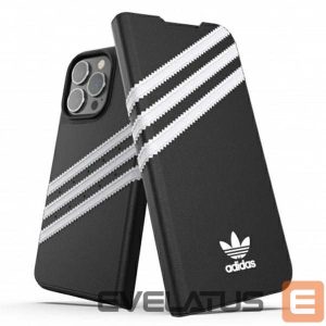 Back panel cover Adidas  Adidas OR Booklet Case PU iPhone 13 Pro / 13 6,1" czarno biały/black white 47112 