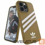 Back panel cover Adidas  Adidas OR Moulded PU iPhone 13 Pro Max 6,7" beżowo-złoty/beige-gold 47807 