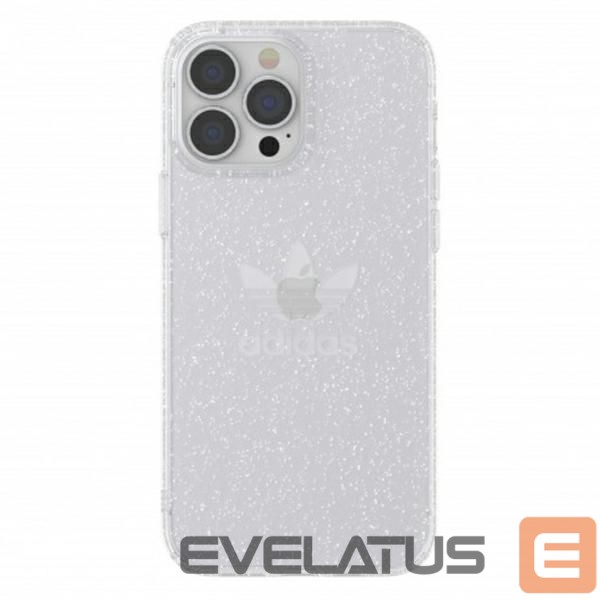 Back panel cover Adidas Adidas OR Protective Clear Case Glitter for iPhone 13 Pro Max - Transparent Silver