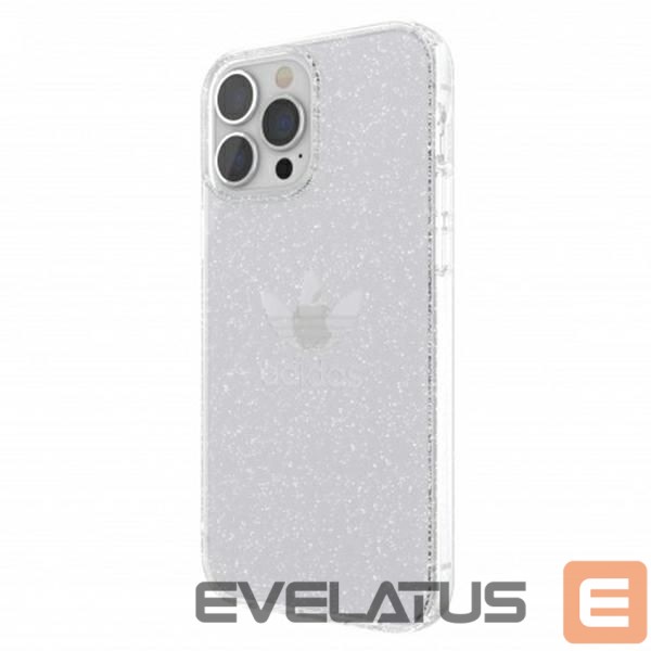 Back panel cover Adidas Adidas OR Protective Clear Case Glitter for iPhone 13 Pro Max - Transparent Silver