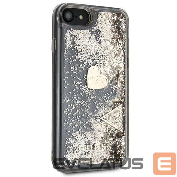 Back panel cover Guess Guess GUOHCI8GLHFLGO iPhone 7/8/SE 2020 /SE 2022 gold/gold hard case Glitter Charms