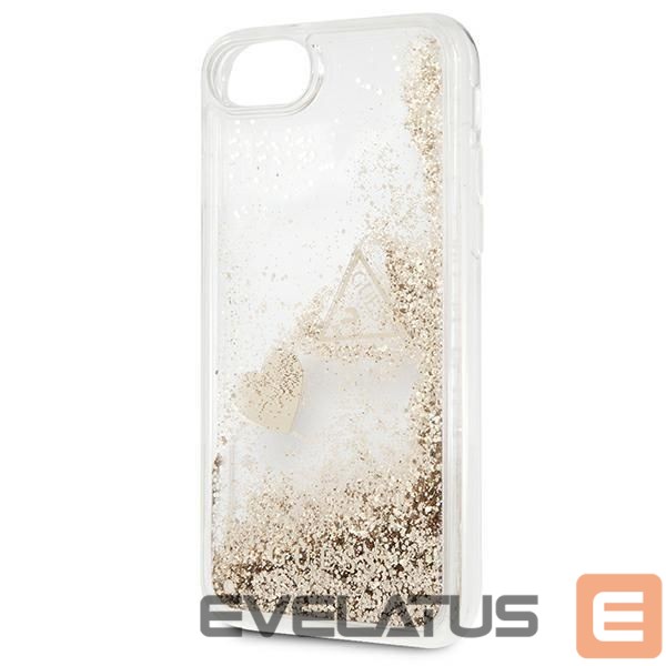 Back panel cover Guess Guess GUOHCI8GLHFLGO iPhone 7/8/SE 2020 /SE 2022 gold/gold hard case Glitter Charms