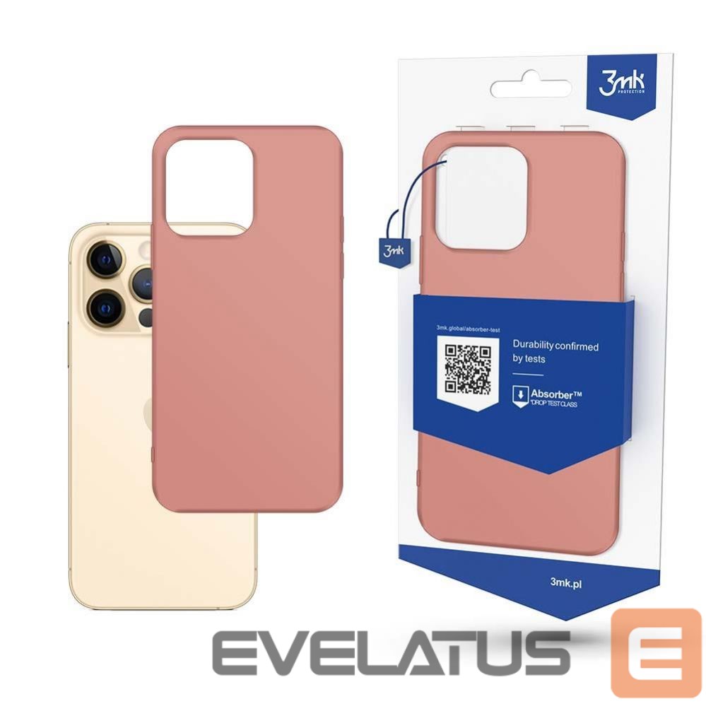 Back panel cover 3MK Case for iPhone 13 Pro Max from the 3mk Matt Case series - pink