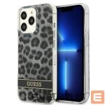 Back panel cover Guess  Guess GUHCP13LHSLEOK iPhone 13 Pro / 13 6.1" grey/grey hardcase Leopard 