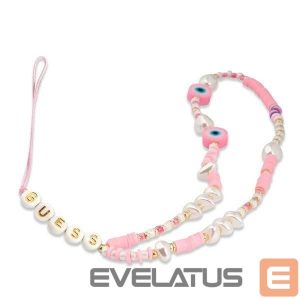 Other Guess  Guess pendant GUSTSHPP Phone Strap pink/pink Beads Shell