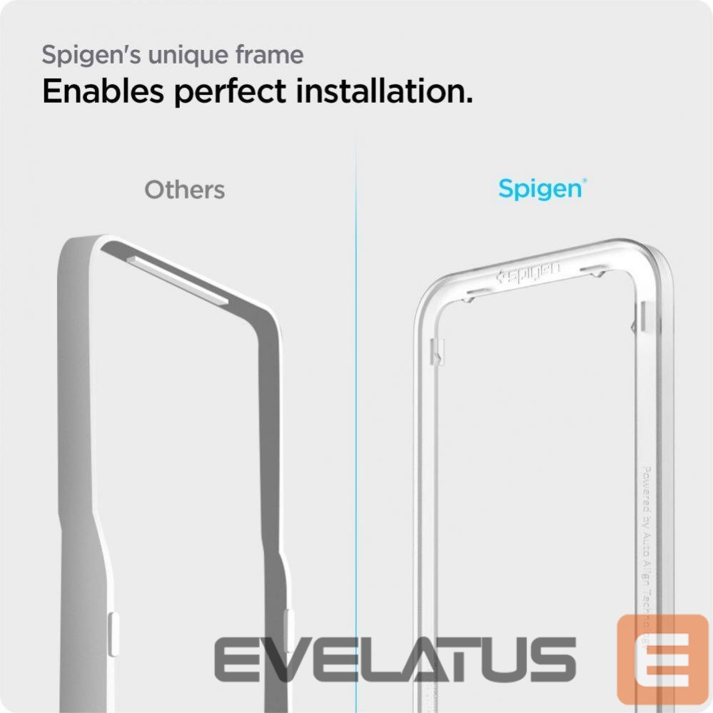 Protective glass Spigen Spigen ALM Glass FC Tempered Glass for Samsung Galaxy M53 5G - Black