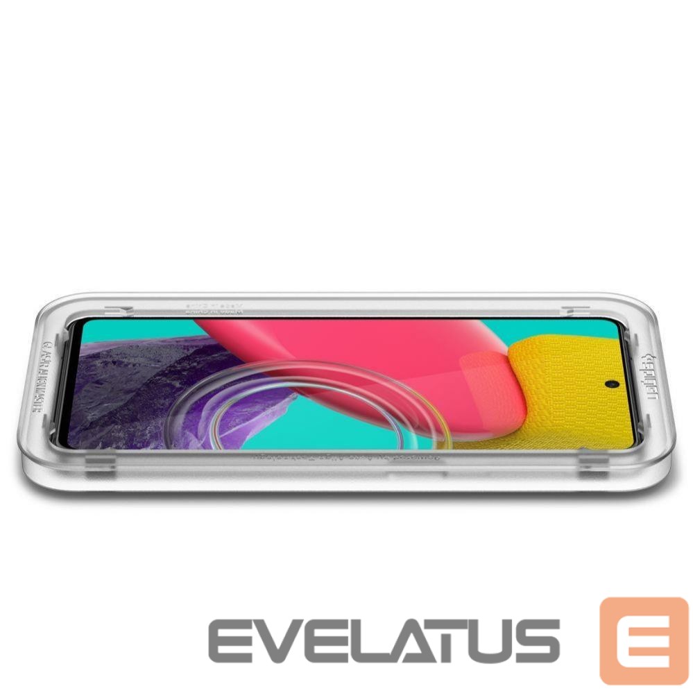 Protective glass Spigen Spigen ALM Glass FC Tempered Glass for Samsung Galaxy M53 5G - Black
