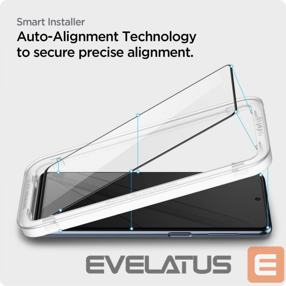 Protective glass Spigen Spigen ALM Glass FC Tempered Glass for Samsung Galaxy M53 5G - Black