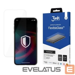 Protective glass 3MK  Tempered glass for iPhone 14 Pro Max / 14 Plus hybrid flexi 7H from the 3mk FlexibleGlass series 