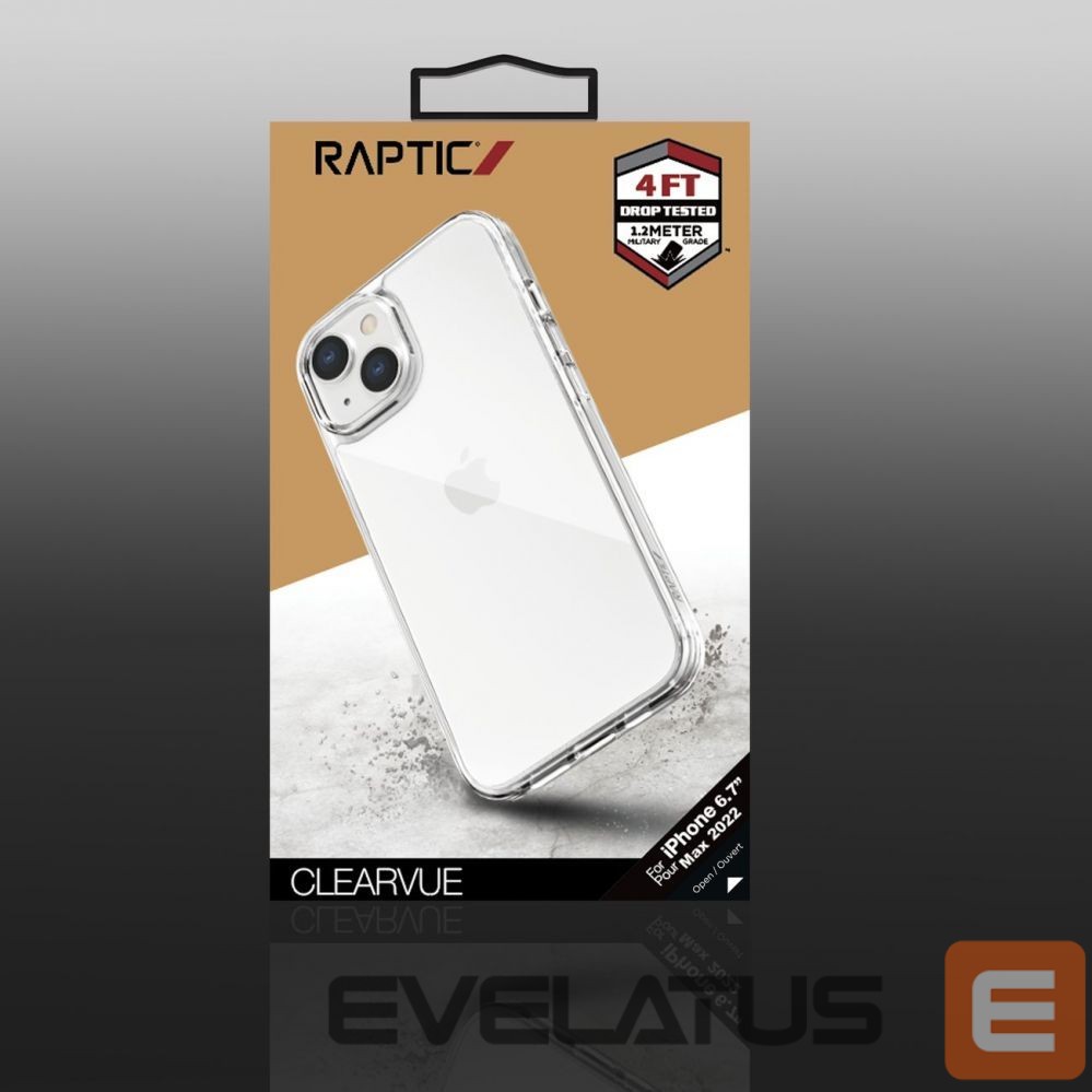 Back panel cover Raptic X-Doria Raptic X-Doria Clearvue Case iPhone 14 Plus back cover clear