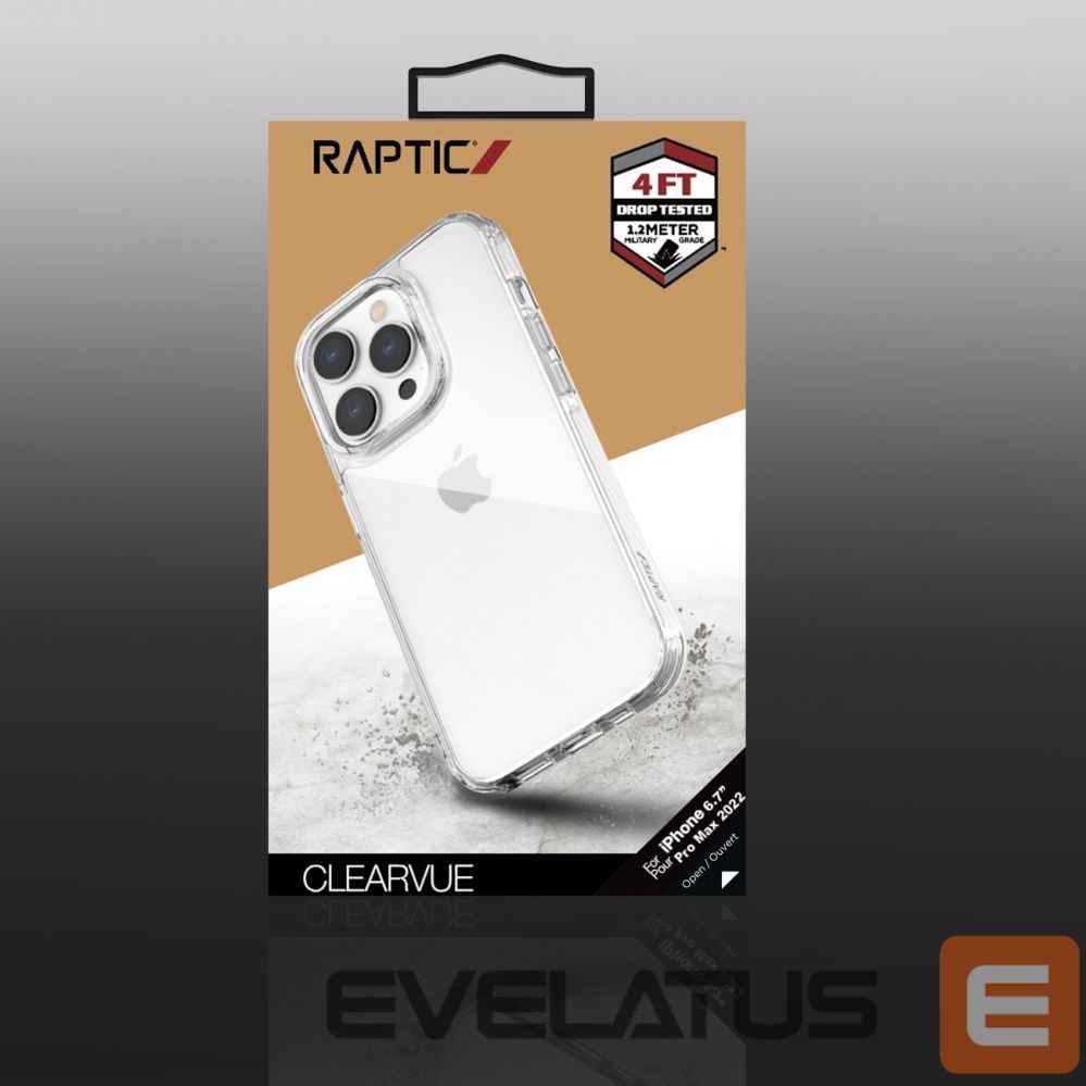 Back panel cover Raptic X-Doria Raptic X-Doria Clearvue Case iPhone 14 Pro Max back cover clear