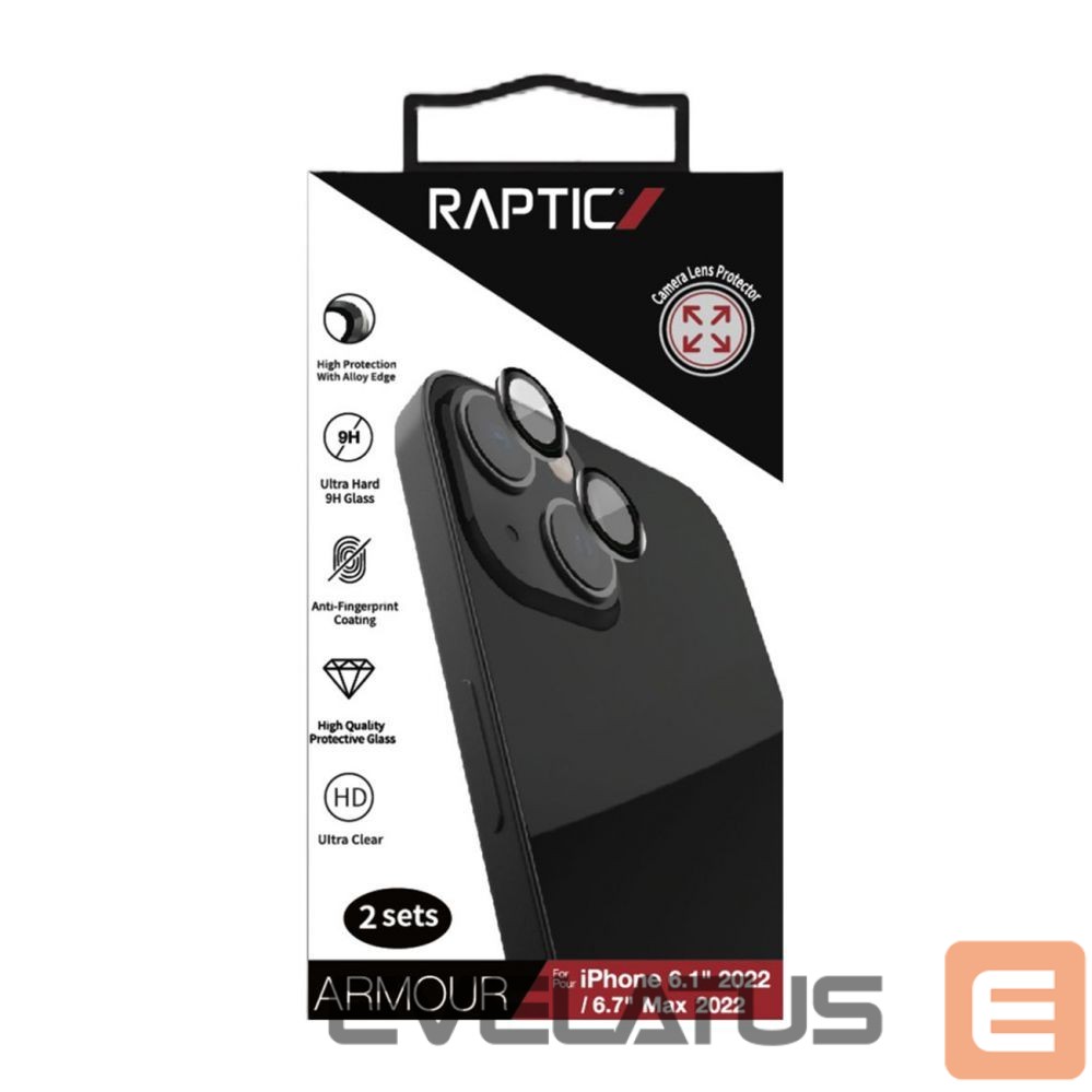 Back panel cover Raptic X-Doria Raptic X-Doria Armor Camera Glass iPhone 14 Plus tempered glass for rear camera
