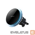 Auto holder Joyroom  Joyroom car phone holder with 15W Qi inductive charger (MagSafe compatible) for air vent, silver (JR-ZS291) Black