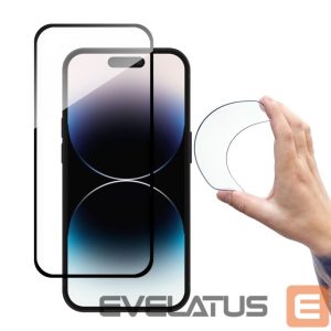 Protective glass Wozinsky  Wozinsky Full Cover Flexi Nano Glass tempered glass for iPhone 14 Pro Max flexible with a black frame 