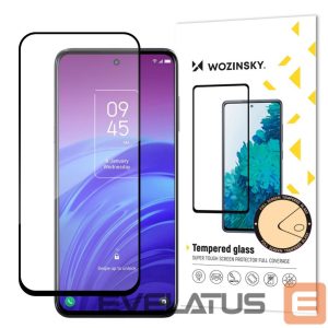 Back panel cover Wozinsky  Wozinsky super tough Full Glue Full Glue Full Screen Tempered Glass with Case Friendly TCL 20L Black Frame 