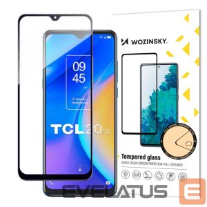 Protective glass Wozinsky  Wozinsky Full Glue Tempered Glass Tempered Glass for TCL 20 SE 9H Full Screen with Black Frame 