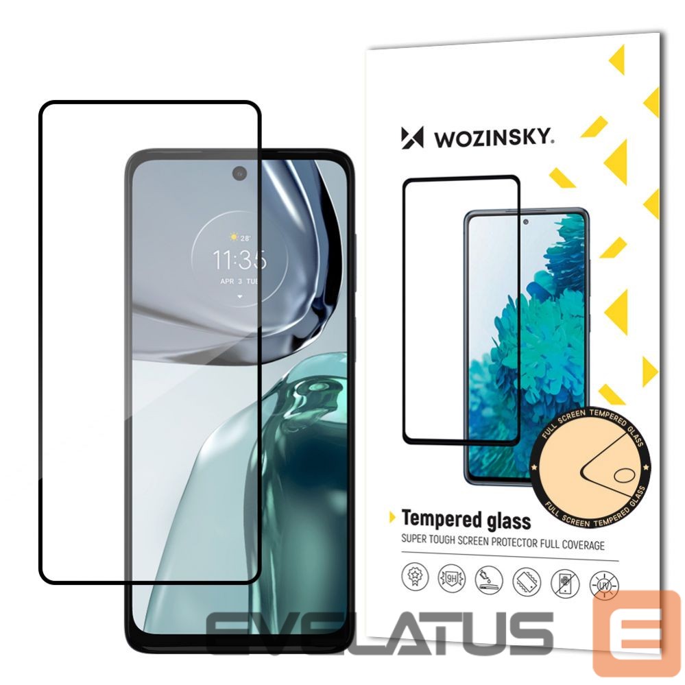 Back panel cover Wozinsky Wozinsky Full Glue Tempered Glass for Motorola Moto G62