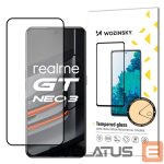 Back panel cover Wozinsky  Wozinsky Super Tough Full Glue Tempered Glass Full Screen With Frame Case Friendly Realme GT Neo 3 Black 
