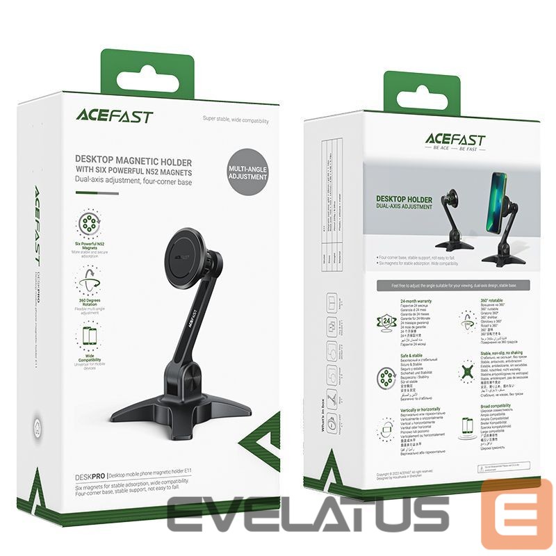 Auto holder Acefast Acefast stand stand magnetic phone holder black (E11)