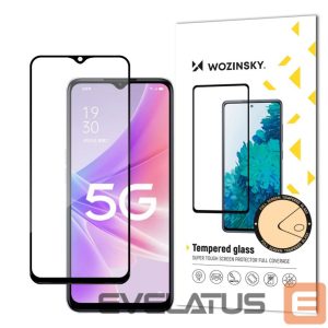 Back panel cover Wozinsky  Wozinsky Super Durable Full Glue Tempered Glass Full Screen With Frame Case Friendly Realme Narzo 50 Black 