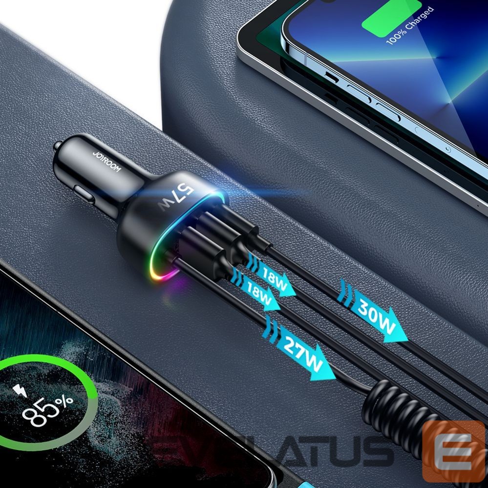 Cable Joyroom Lightning (male) || USB-A (female) || USB-C (female)