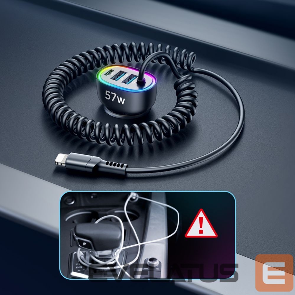 Cable Joyroom Lightning (male) || USB-A (female) || USB-C (female)