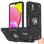 Back panel cover Wozinsky  Wozinsky Ring Armor case for Samsung Galaxy A03 armored cover magnetic holder ring black 