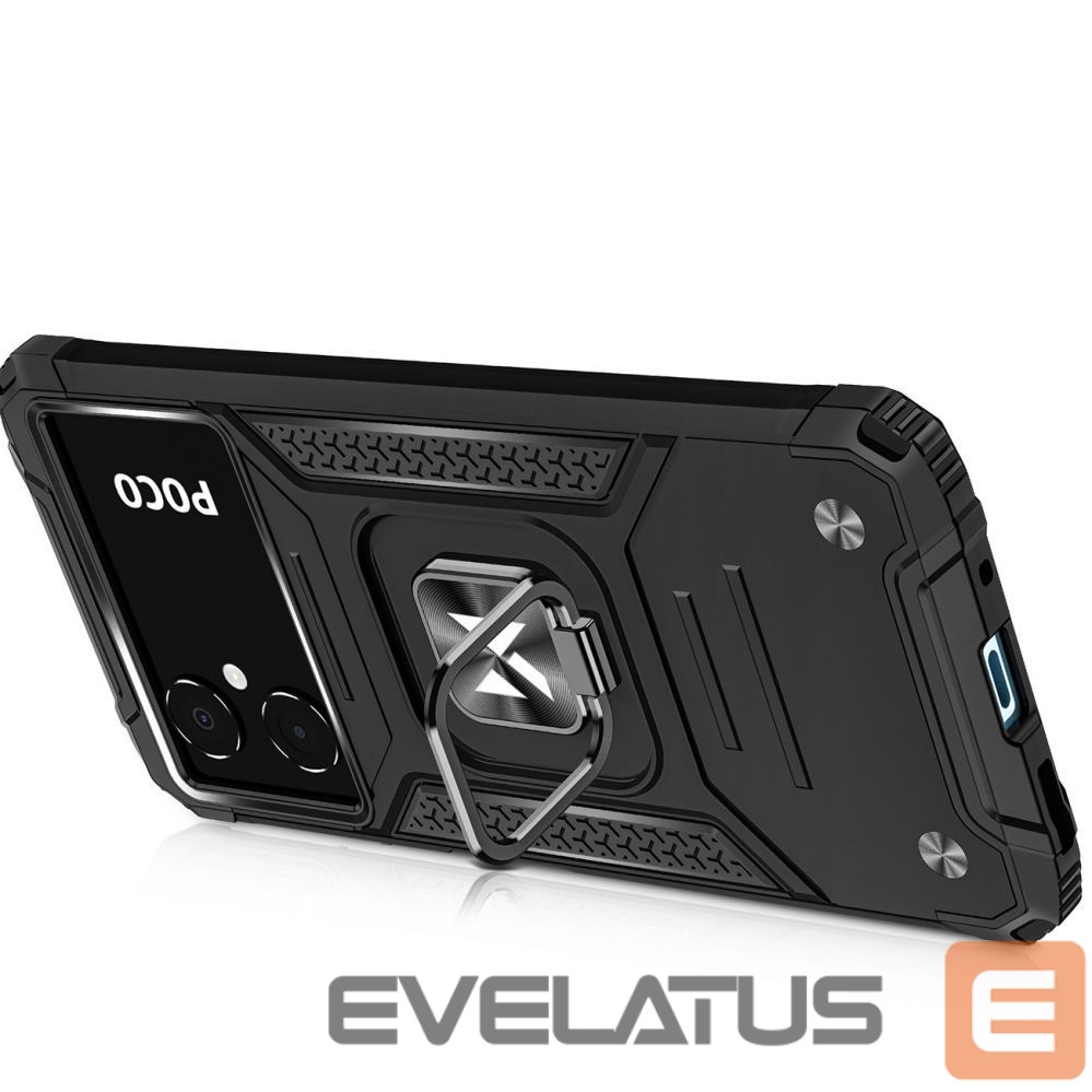 Back panel cover Wozinsky Wozinsky Ring Armor case for Samsung Galaxy A03 armored cover magnetic holder ring black