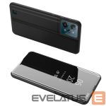 Back panel cover Hurtel  Clear View Case cover for Realme C31 flip cover black 