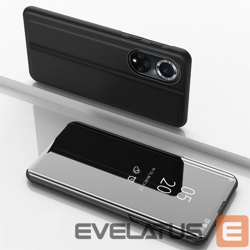 Back panel cover Hurtel Clear View Case case for Huawei nova 9 flip cover black
