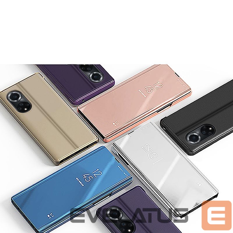 Back panel cover Hurtel Clear View Case case for Huawei nova 9 flip cover black