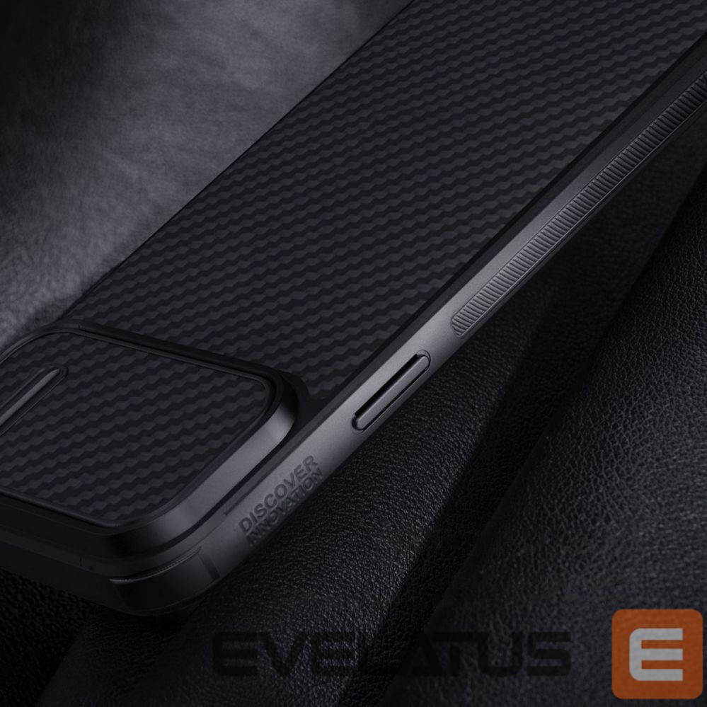 Back panel cover Nillkin Nillkin Synthetic Fiber S Case iPhone 14 Pro case with camera cover, black
