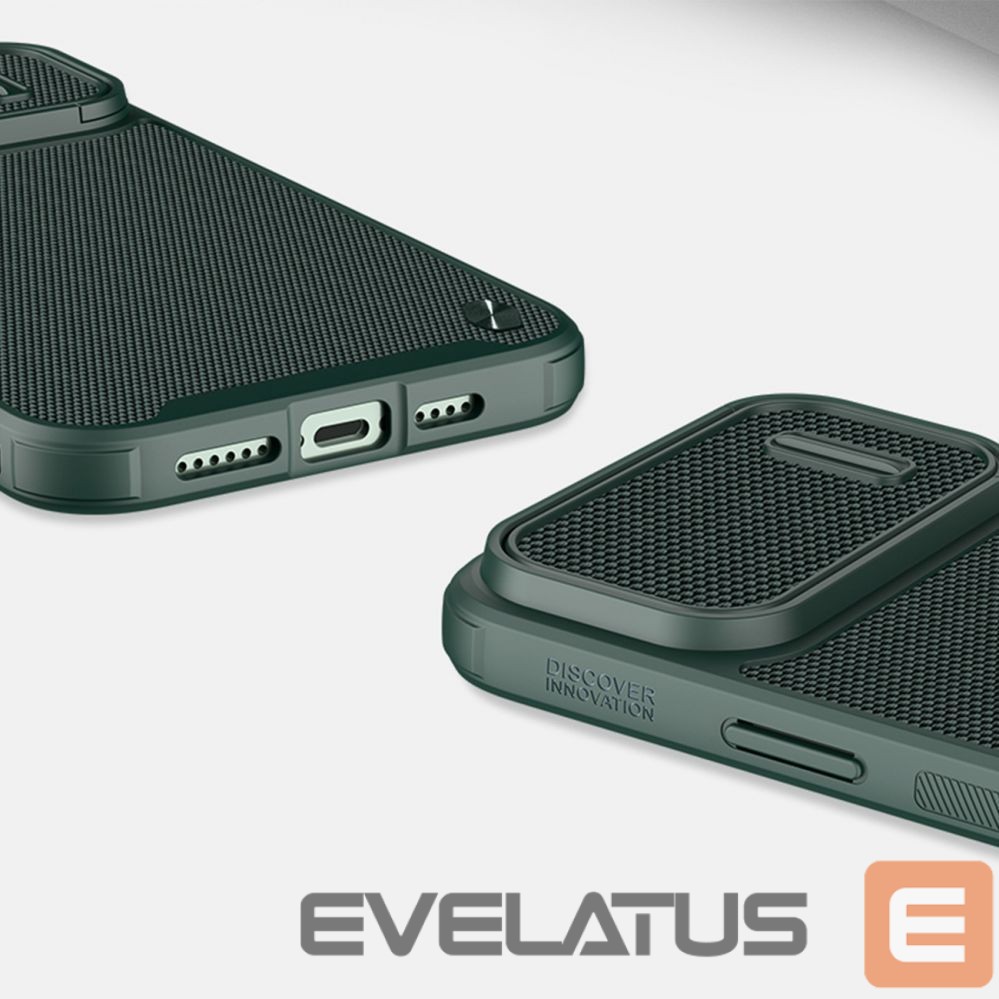 Back panel cover Nillkin Nillkin Textured S Case iPhone 14 Pro Max armored cover with camera cover dark green