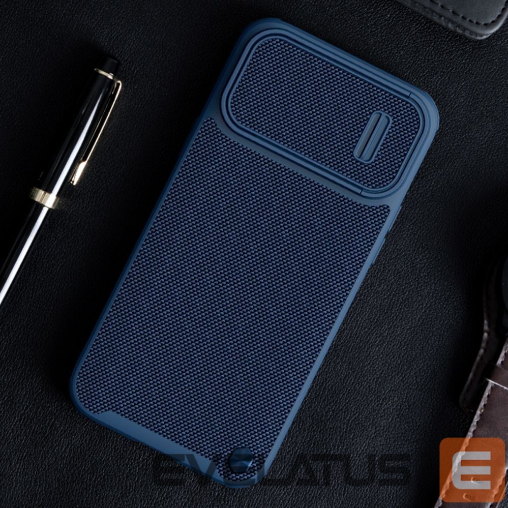 Back panel cover Nillkin Nillkin Textured S Case iPhone 14 Pro Max armored cover with camera cover dark green