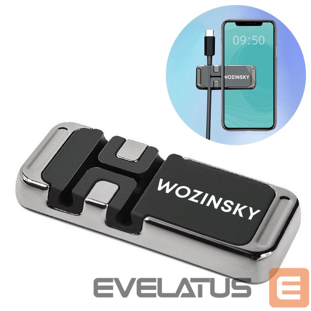 Other Wozinsky Wozinsky Magnetic Phone Holder with Cable Organizer (WMCDO-B1)