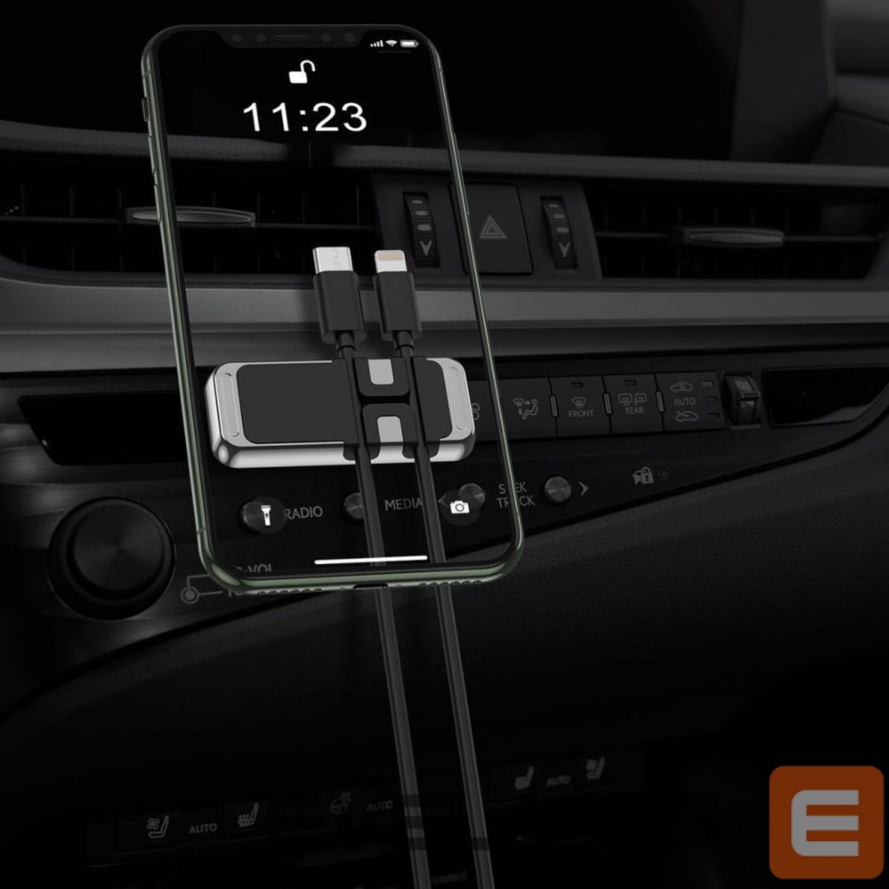 Other Wozinsky Wozinsky Magnetic Phone Holder with Cable Organizer (WMCDO-B1)
