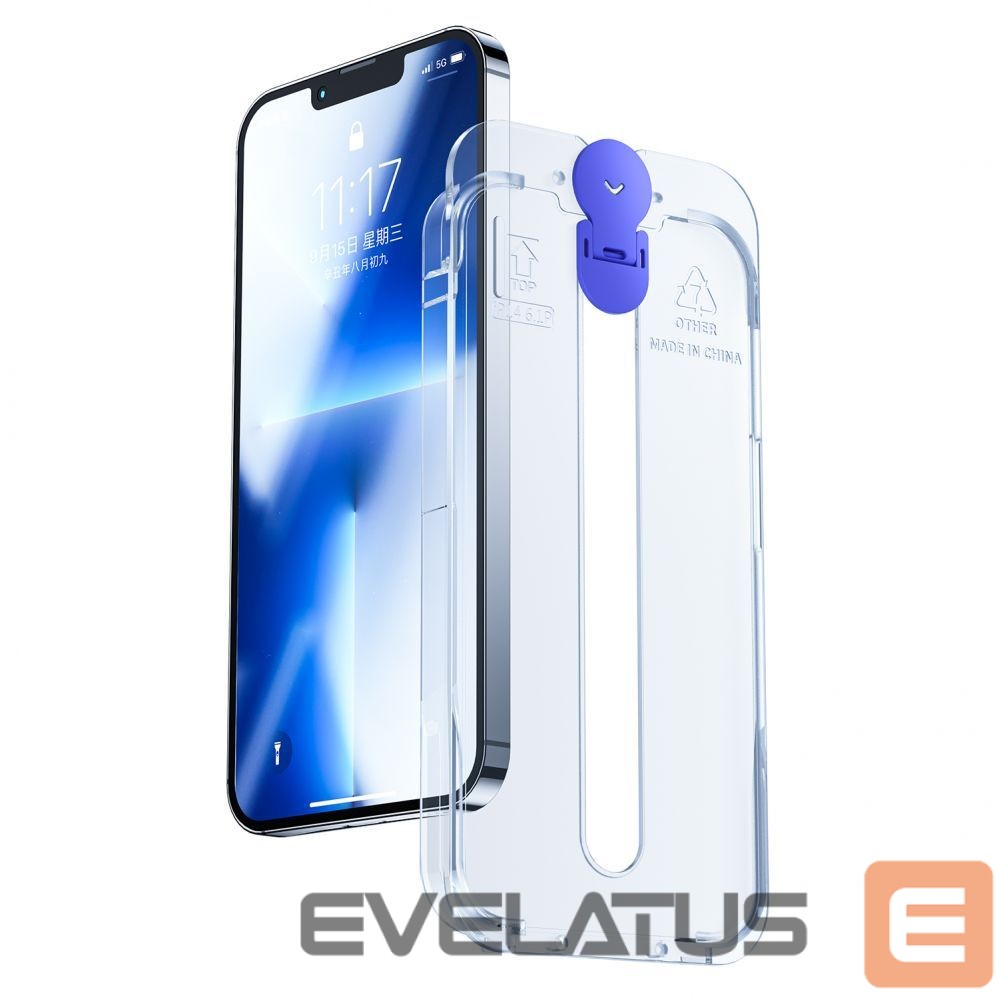 Protective glass Joyroom Joyroom Knight glass for iPhone 14 Plus with mounting kit transparent (JR-H11)