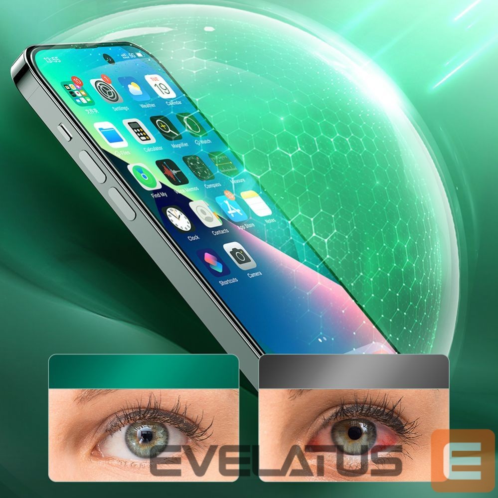 Protective glass Joyroom Joyroom Knight Green Glass for iPhone 14 Plus with Full Screen Anti Blue Light Filter (JR-G03)