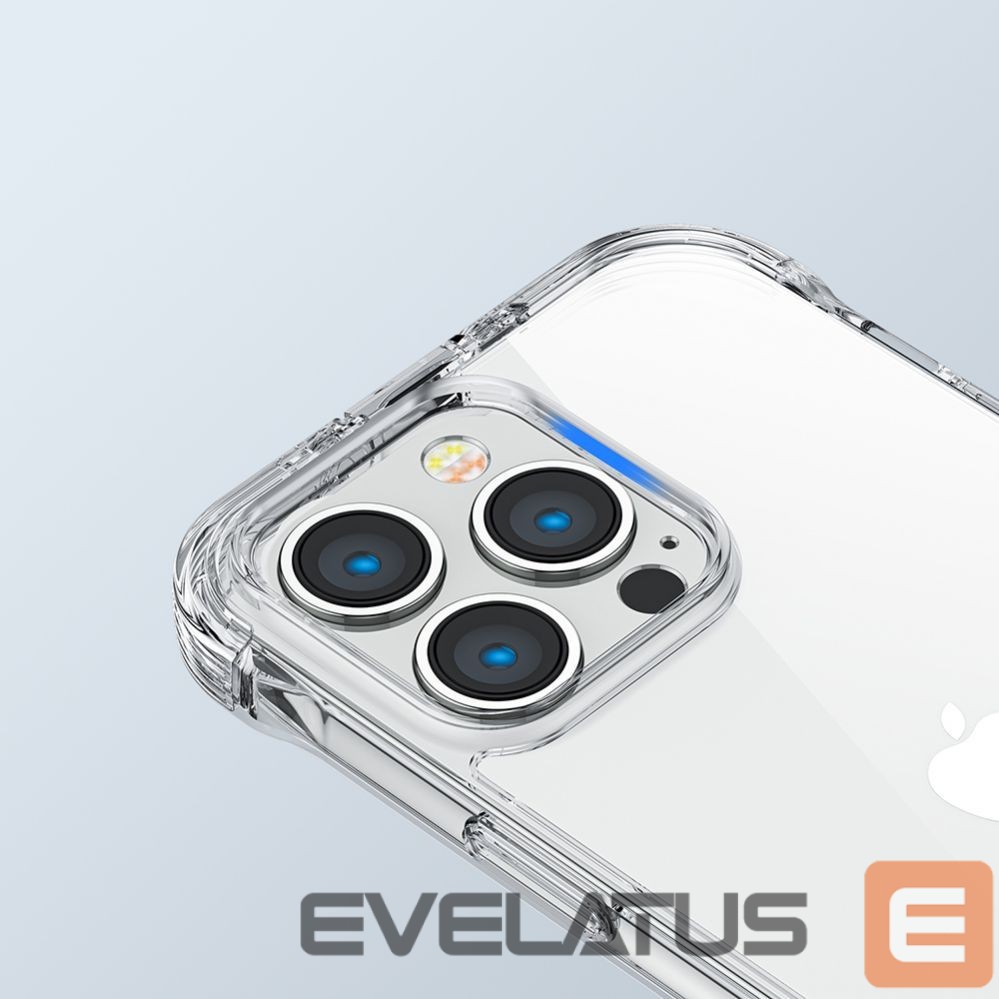 Back panel cover Joyroom Joyroom Defender Series Case Cover for iPhone 14 Armored Hook Cover Stand Clear (JR-14H1)