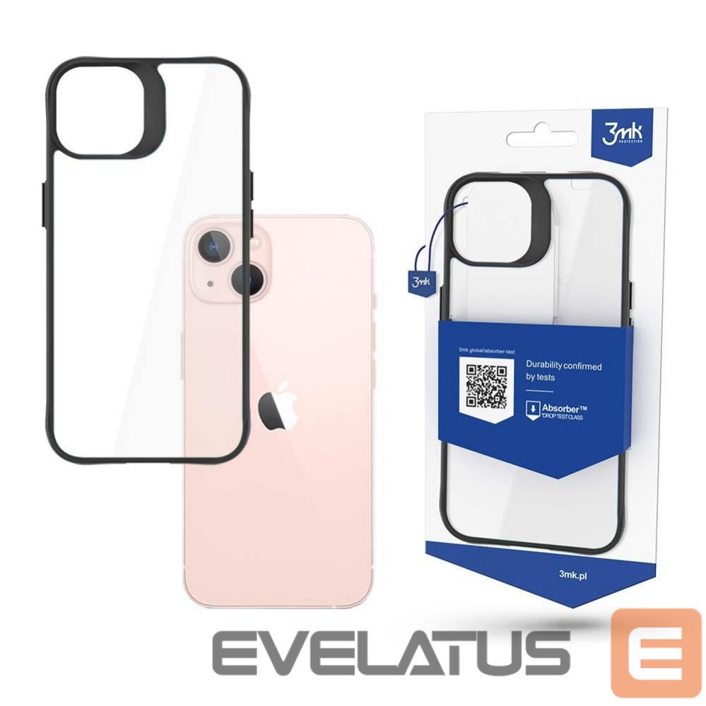 Back panel cover 3MK 3mk Satin Armor Case+ Series iPhone 14 Plus - Black