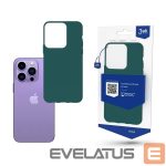Back panel cover 3MK  Case for iPhone 14 Pro Max from the 3mk Matt Case series - dark green 