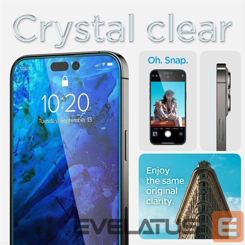 Protective glass Spigen Spigen Glas.tR EZ Fit tempered glass for iPhone 14 Pro - 2 pcs.