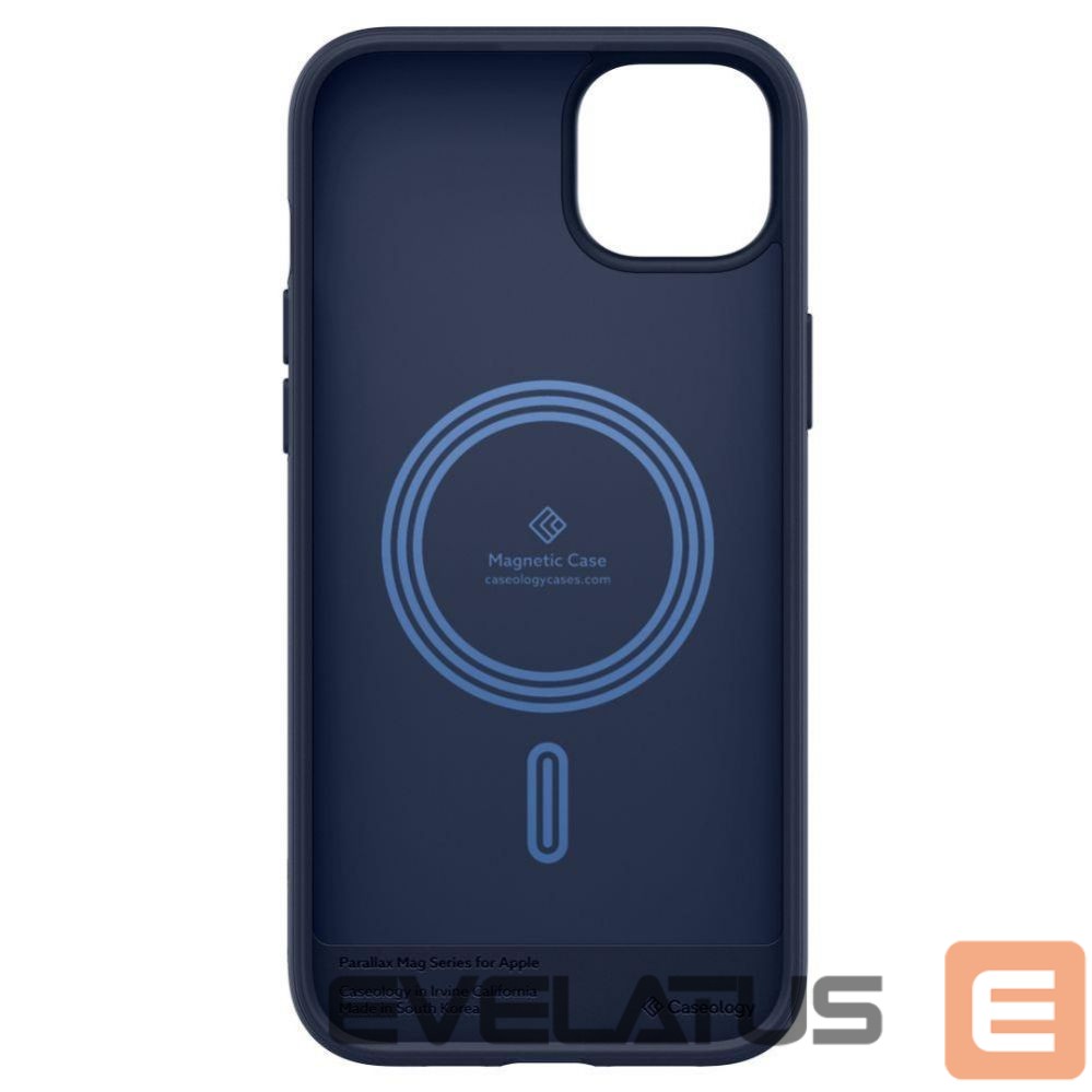 Back panel cover Spigen Caseology Parallax Mag Case with MagSafe for iPhone 14 Plus - Navy