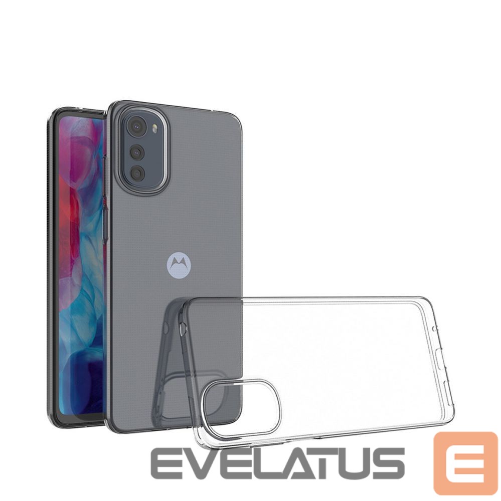 Back panel cover Hurtel Ultra Clear 0.5mm case for Motorola Moto E32 thin cover transparent