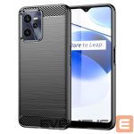 Back panel cover Hurtel  Carbon Case case for Realme C35 flexible silicone carbon cover black 