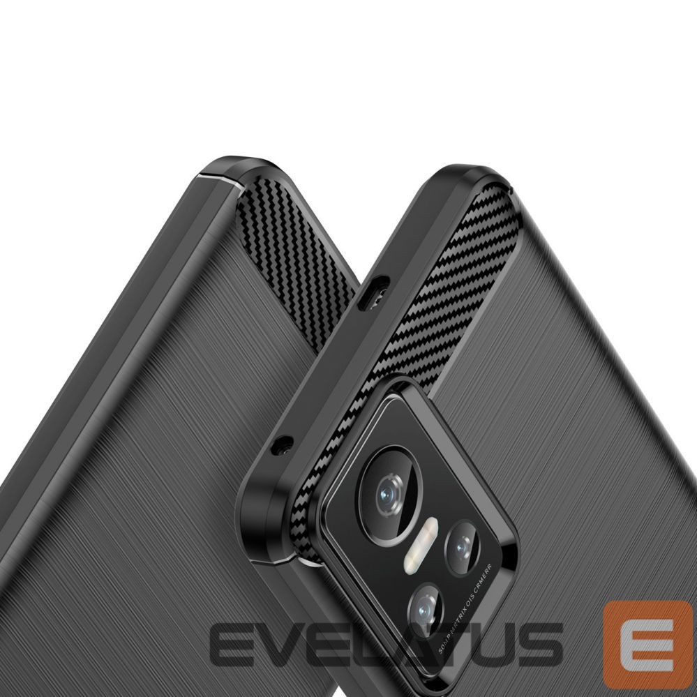 Back panel cover Hurtel Carbon Case case for Realme GT Neo 3 flexible silicone carbon cover black